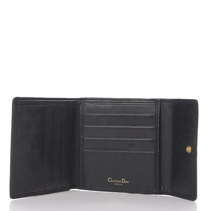 Christian Dior Lambskin Cannage Wallet Black 4 of 7
