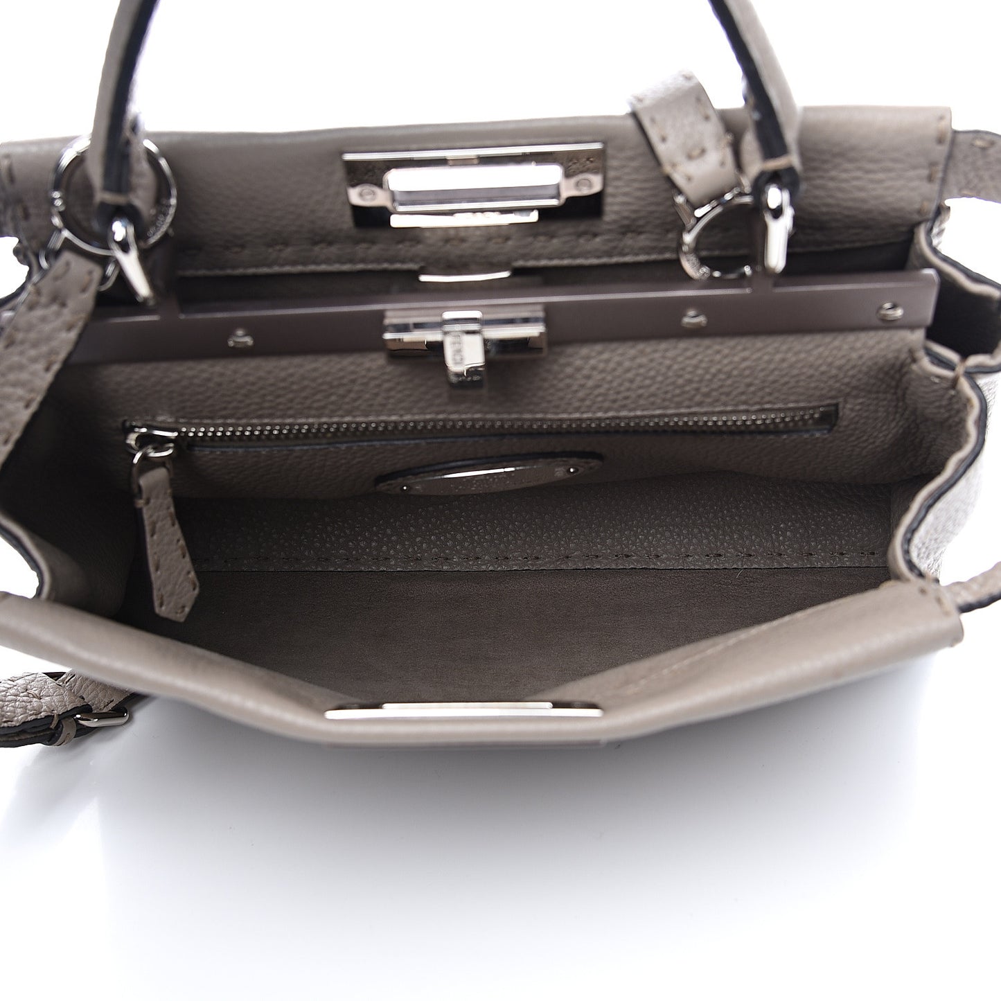 Cuoio Romano Selleria Medium Peekaboo Iconic Satchel Corda