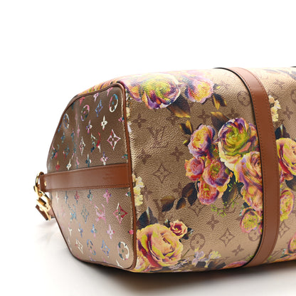 Louis Vuitton Metallic Monogram LV Garden Keepall Bandouliere 45 Gold 7 of 8
