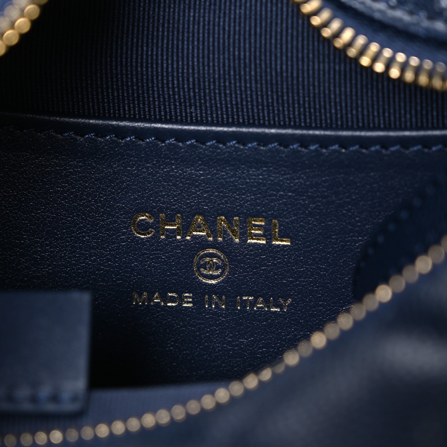 Chanel Caviar Quilted Polly Pocket Pouch Hobo Navy 6 of 11