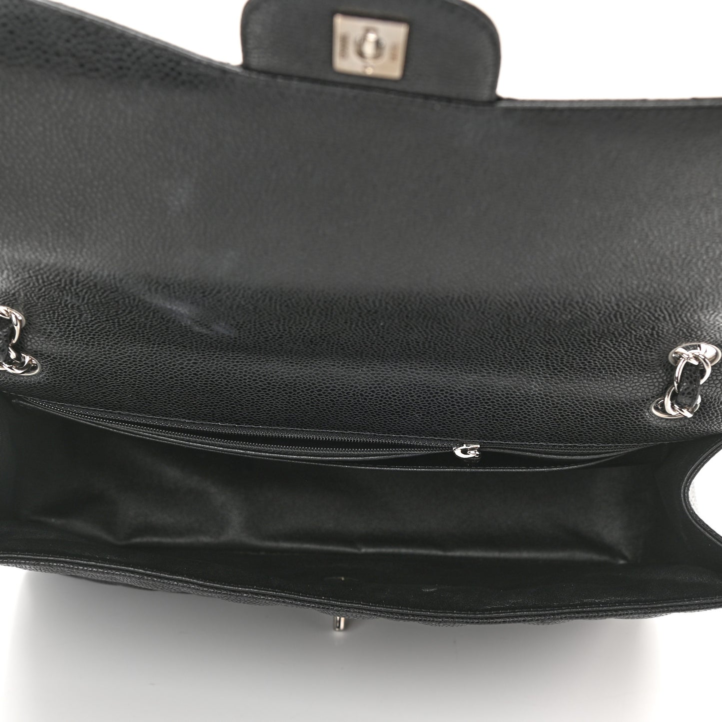 Caviar Quilted Maxi Single Flap Black