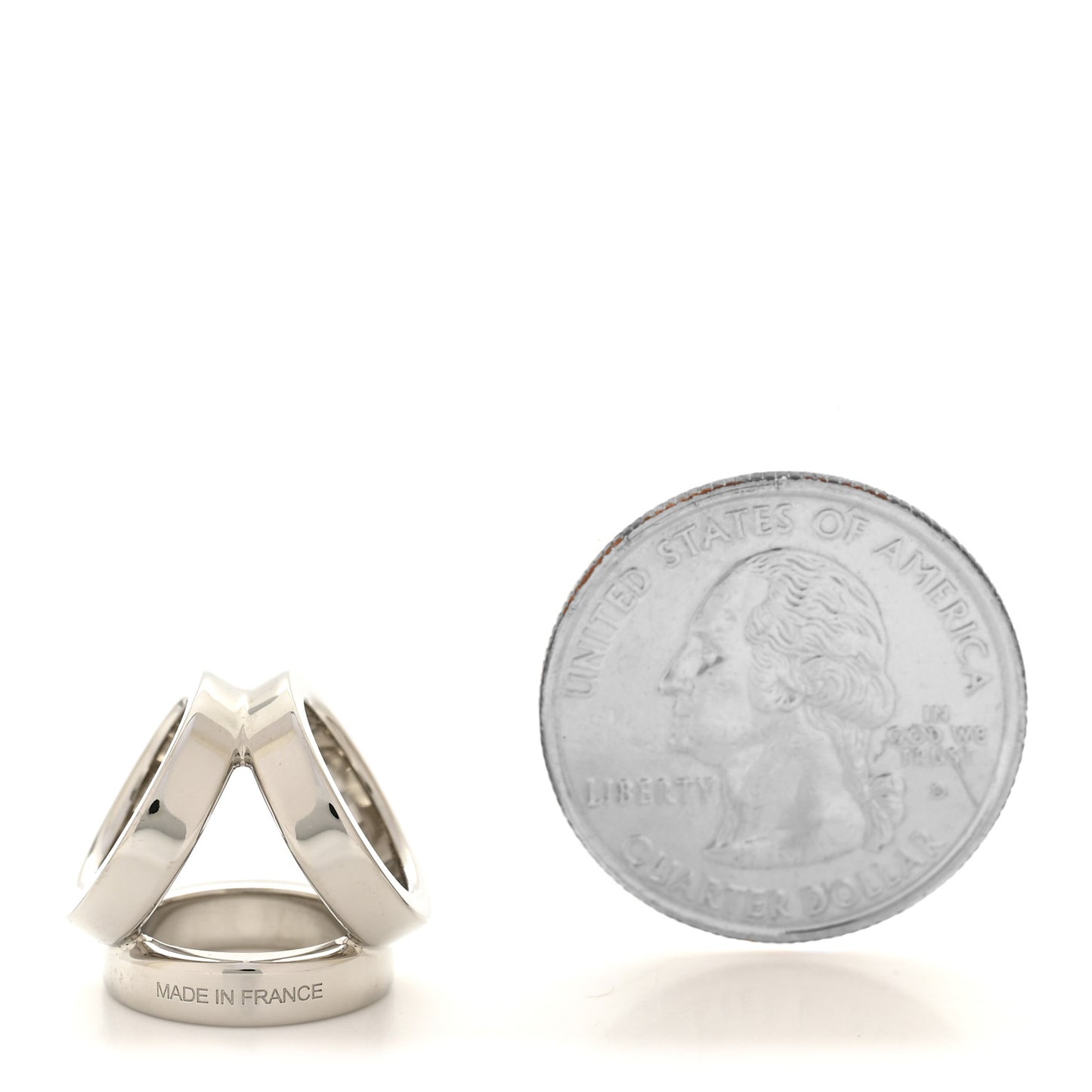 Palladium Trio Mini Scarf Ring
