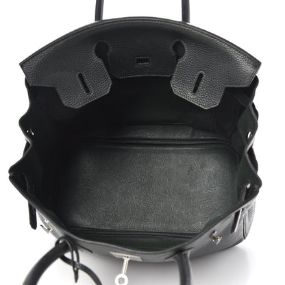 Hermes Taurillon Clemence Birkin 30 Vert De Gris 5 of 16
