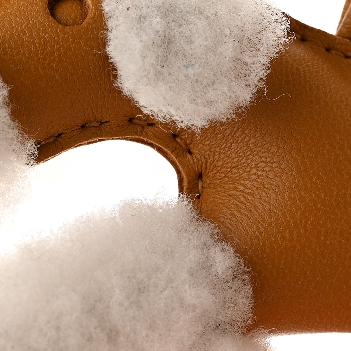 Milo Lambskin Shearling Budy Charm Biscuit