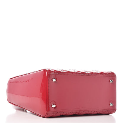 Christian Dior Patent Cannage Medium Lady Dior Red 4 of 11