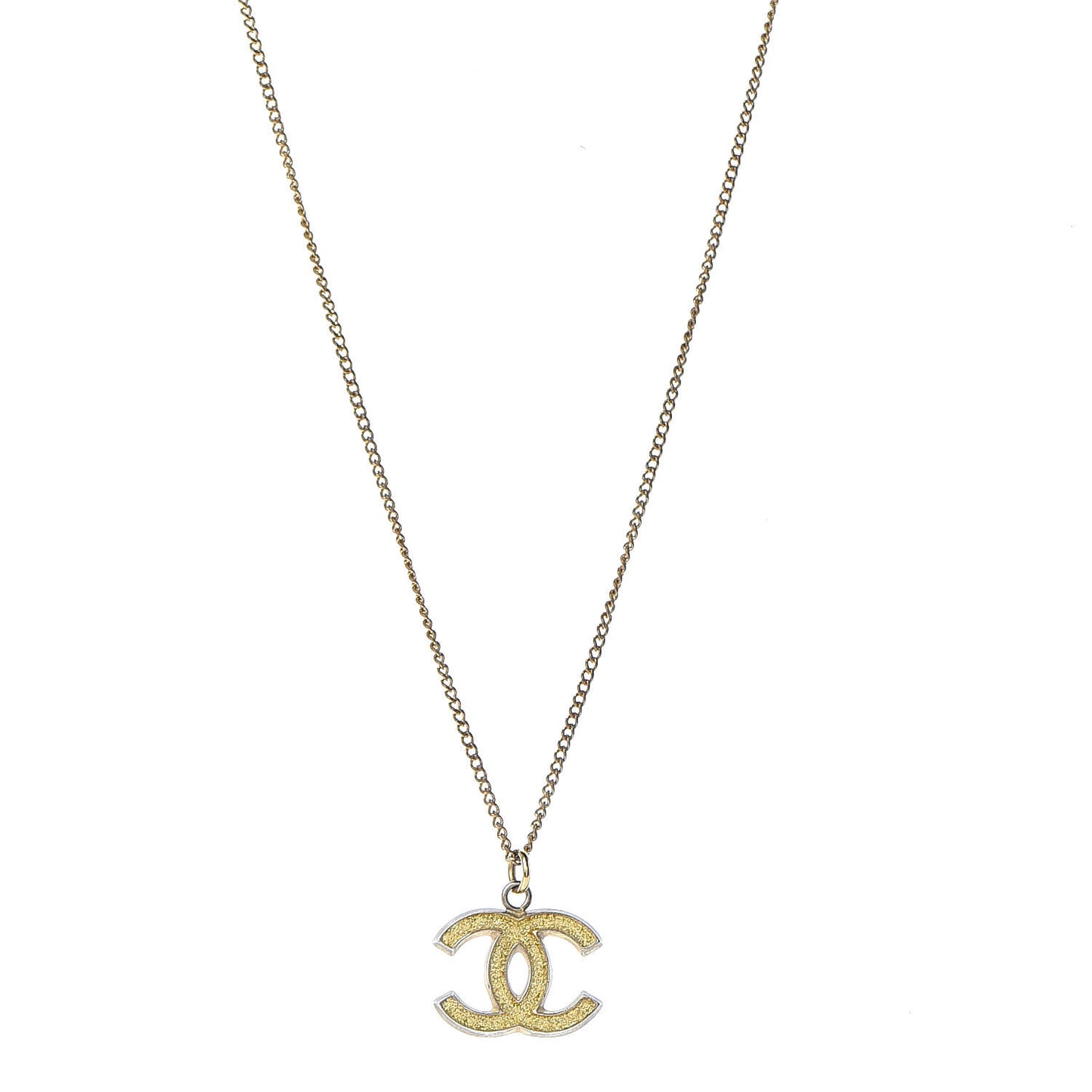 CC Pendant Necklace Gold