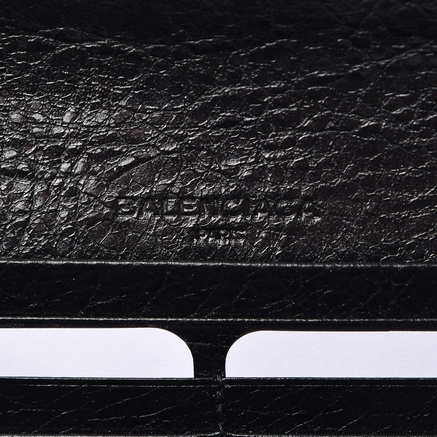 Agneau Classic Hardware Money Wallet Black