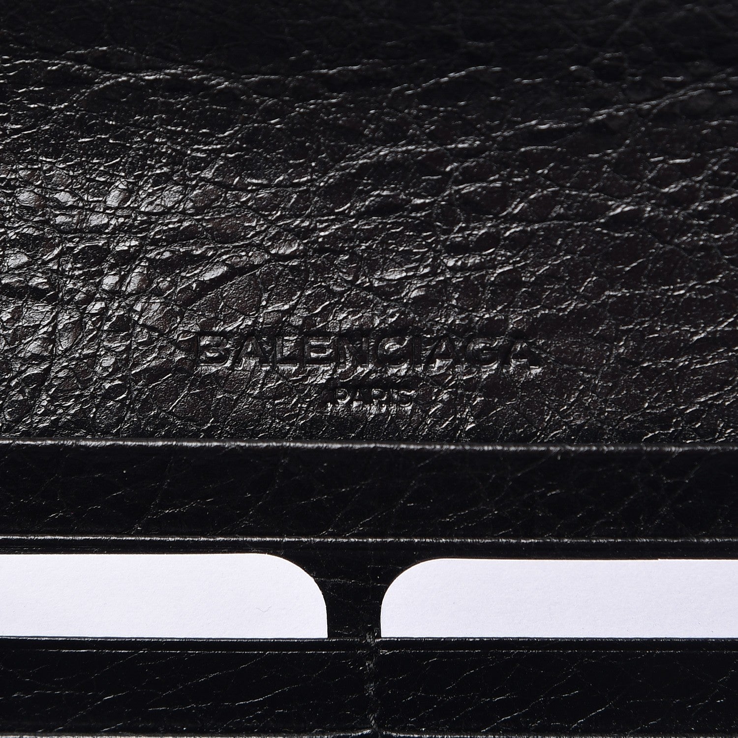 Balenciaga Agneau Classic Hardware Money Wallet Black 6 of 7
