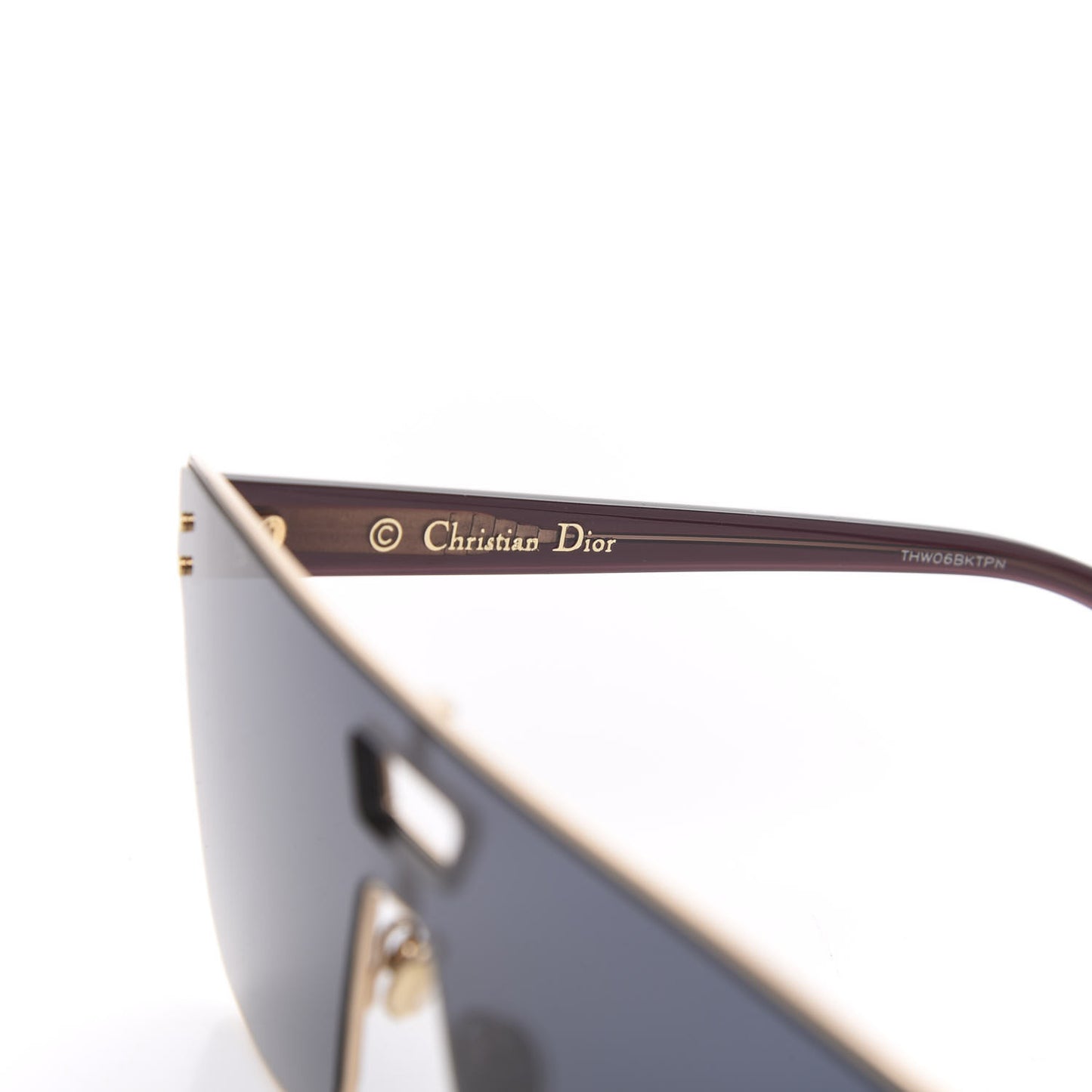 Diorizon1 Mirrored Sunglasses Gold