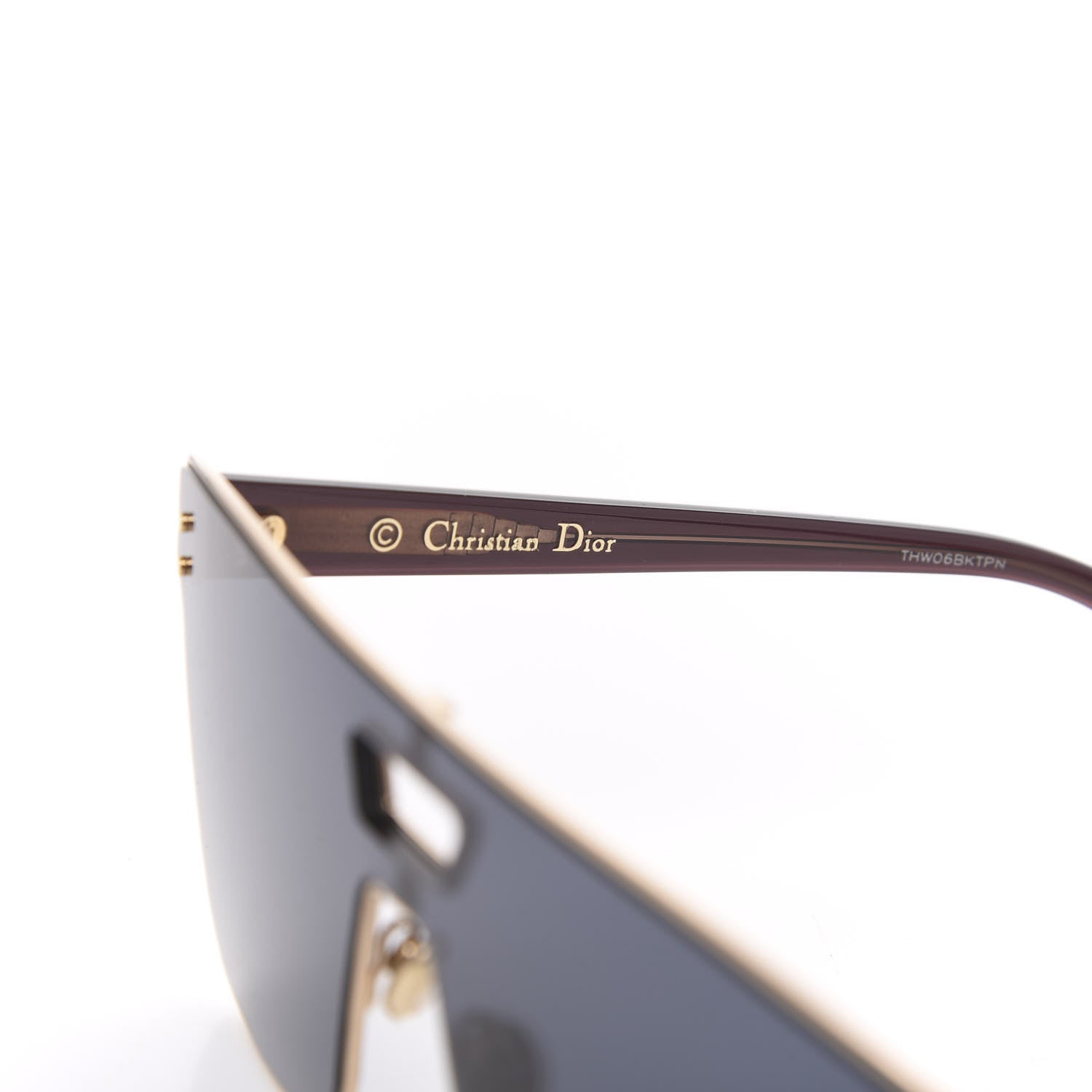 Christian Dior Diorizon1 Mirrored Sunglasses Gold 8 of 9