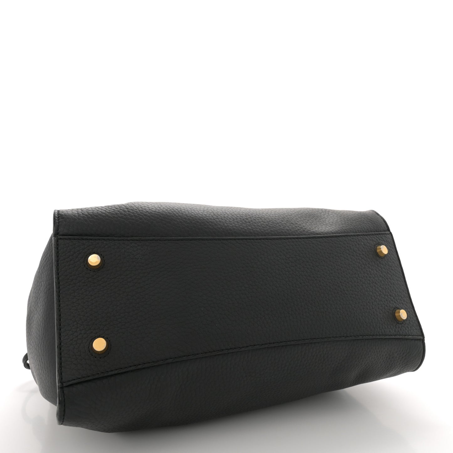 Heavy Grain Iris Tote Black