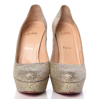 Christian Louboutin Glitter Bibi 140 Pumps 39 Gold 2 of 11