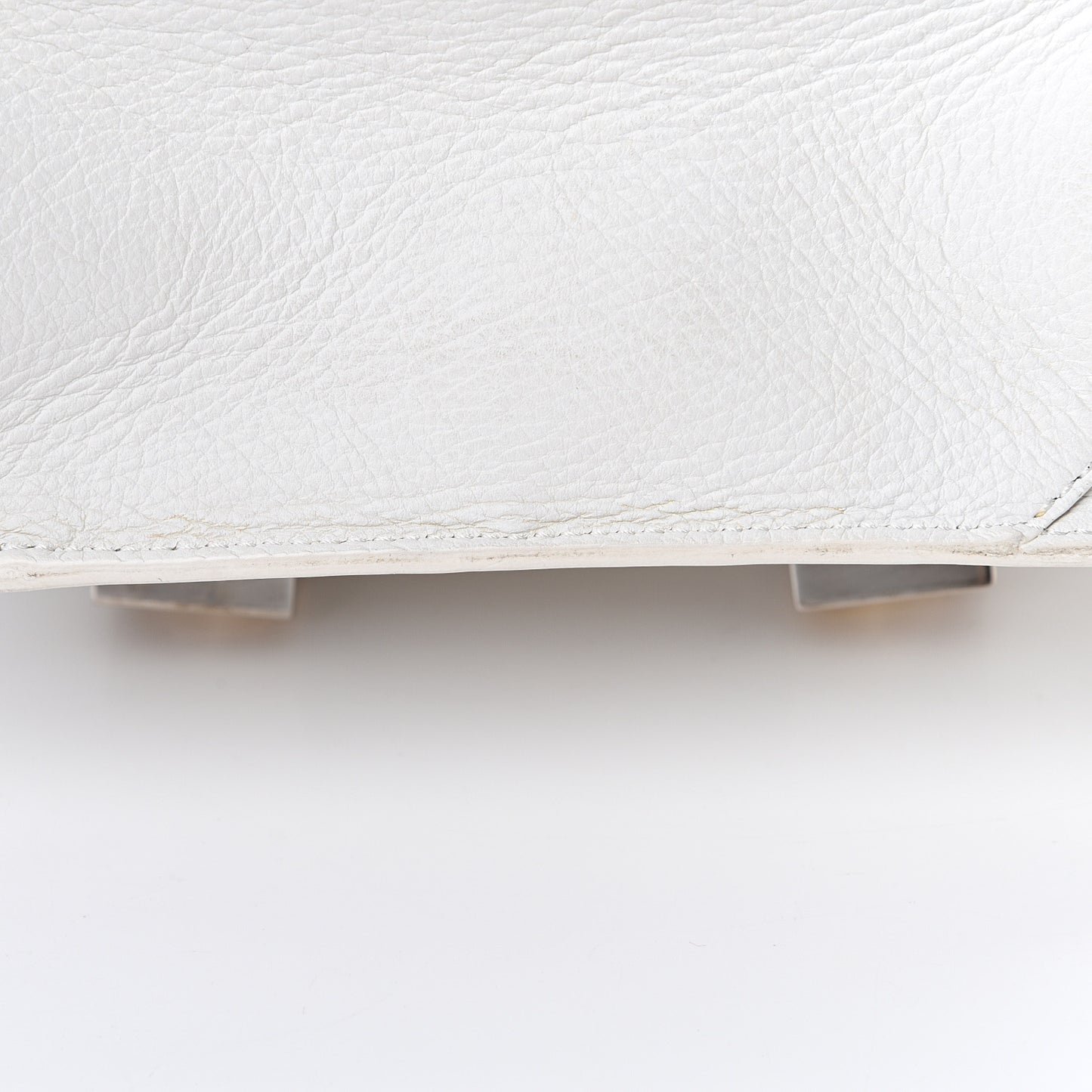 Calfskin Tiny PS11 Classic Shoulder Bag White