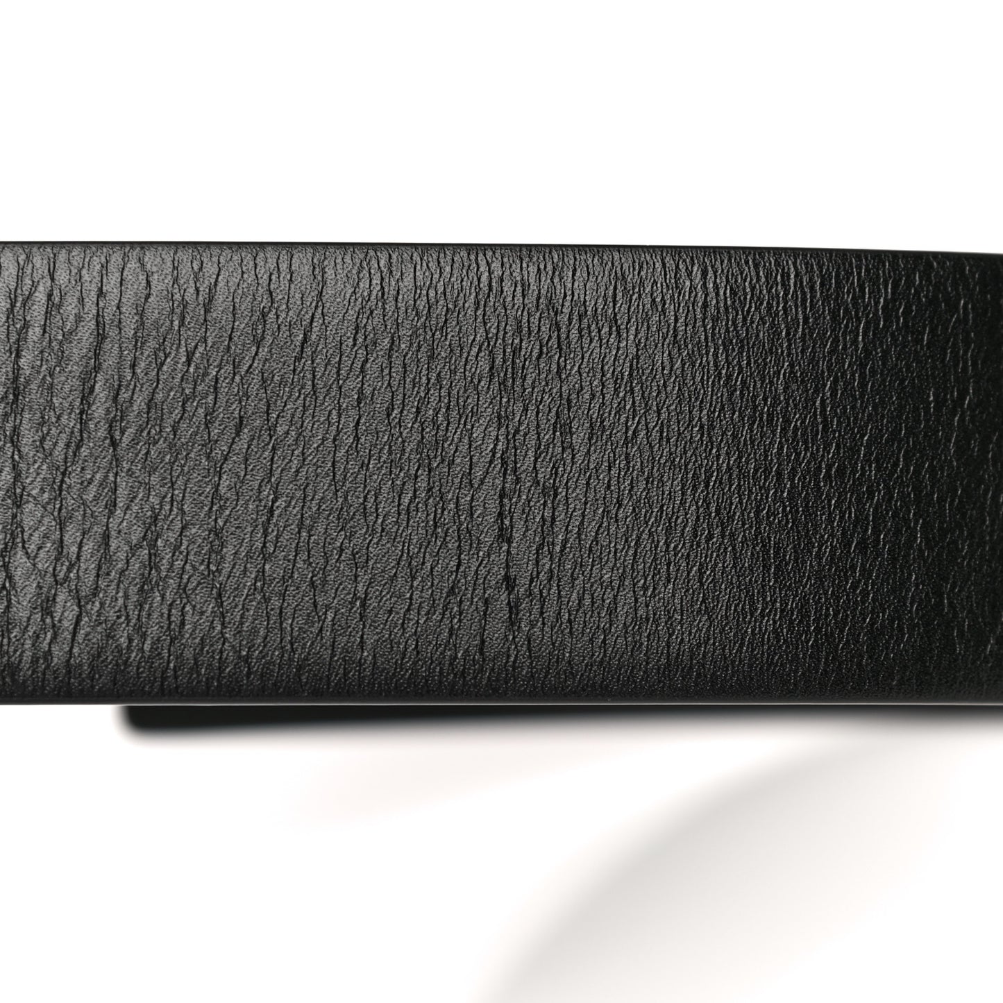 Glossy Calfskin Monochrome VLogo 40mm Belt 85 34 Black