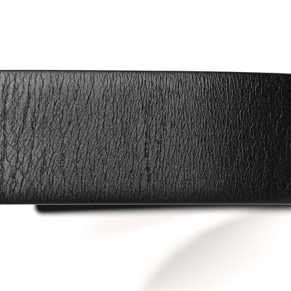 Valentino Garavani Glossy Calfskin Monochrome VLogo 40mm Belt 85 34 Black 8 of 9