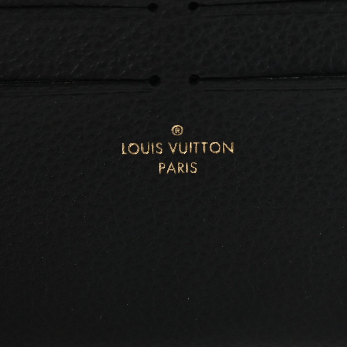 Calfskin Felicie Chain Wallet Card Holder Insert Black