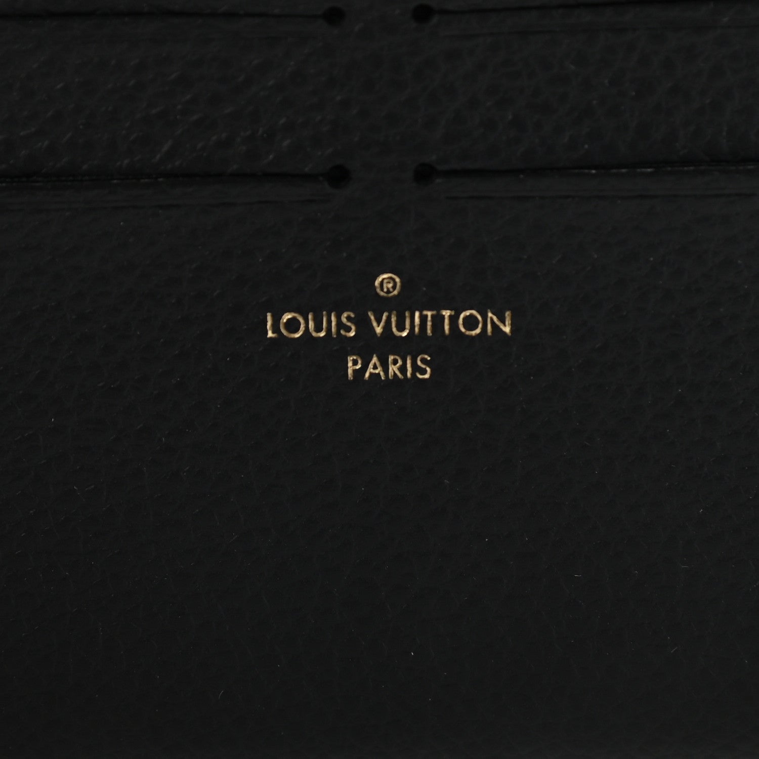 Louis Vuitton Calfskin Felicie Chain Wallet Card Holder Insert Black 6 of 6