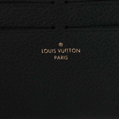 Louis Vuitton Calfskin Felicie Chain Wallet Card Holder Insert Black 6 of 6