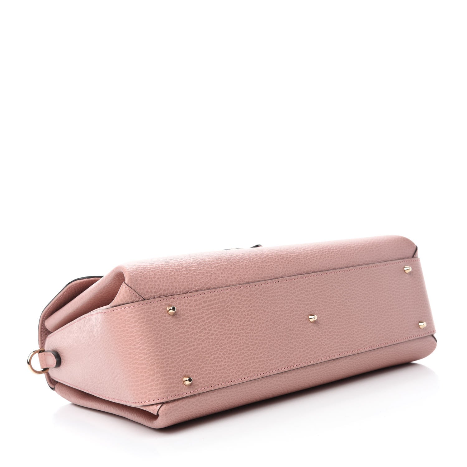 Gucci Dollar Calfskin Medium Interlocking G Top Handle Shoulder Bag Soft Pink 4 of 10