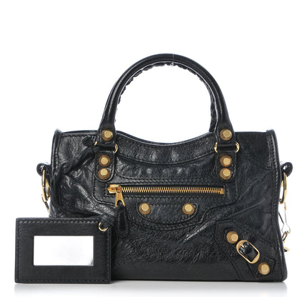 Balenciaga Agneau Giant 12 Gold Hardware Mini City Black 1 of 8