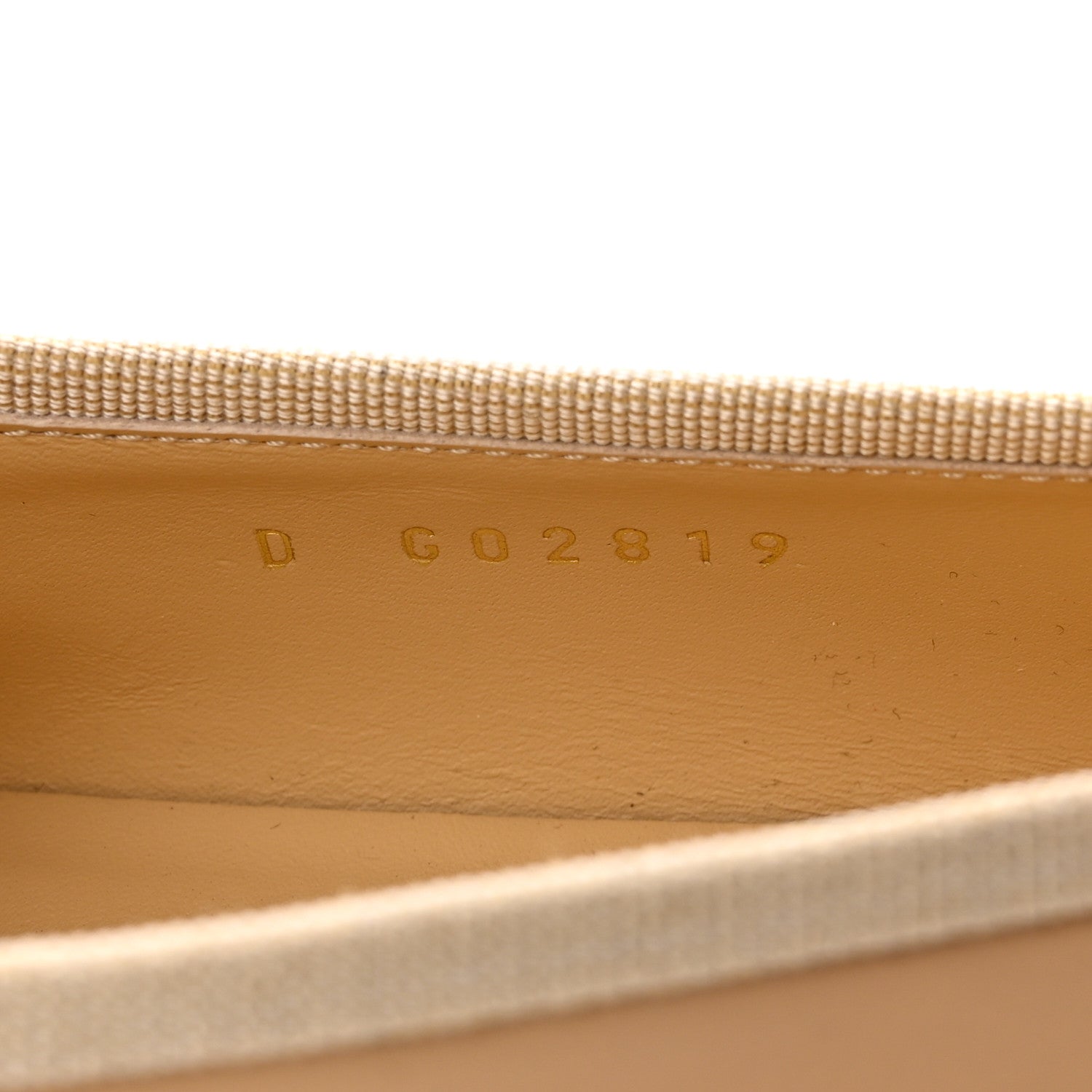 Chanel Lambskin Cap Toe CC Ballerina Flats 37 Beige Black 8 of 15