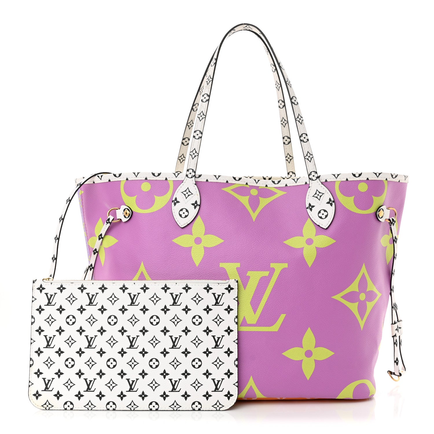 Louis Vuitton Monogram Giant Neverfull MM Pink Lilac 3 of 12