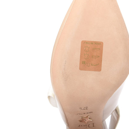 Christian Dior Patent Ribbon J'Adior Slingback 65mm Pumps 37.5 Nude 9 of 10