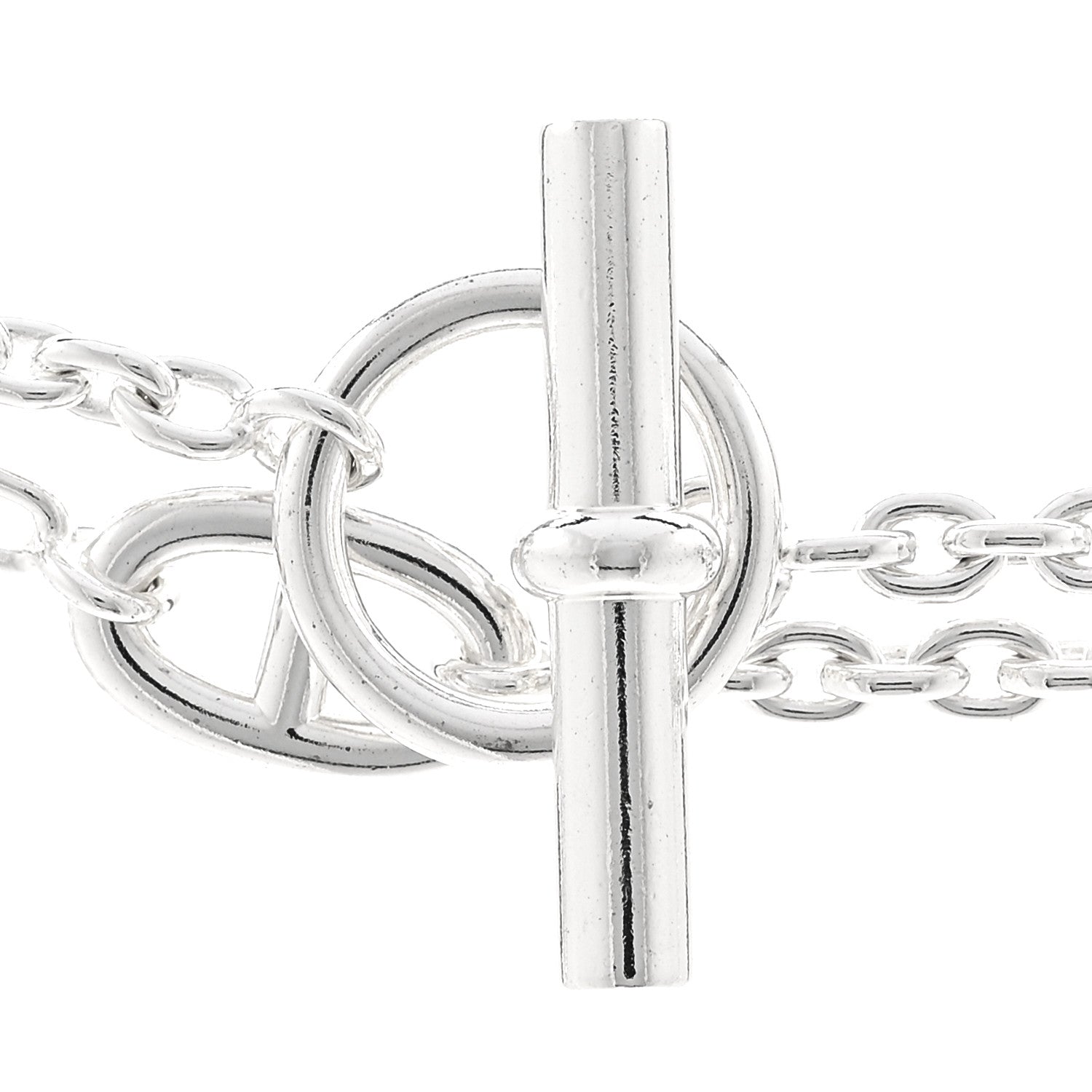 Hermes Sterling Silver Farandole Necklace 160 4 of 6