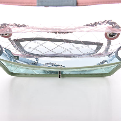 Chanel Lambskin PVC Quilted Medium Coco Splash Flap Blue Green 5 of 10