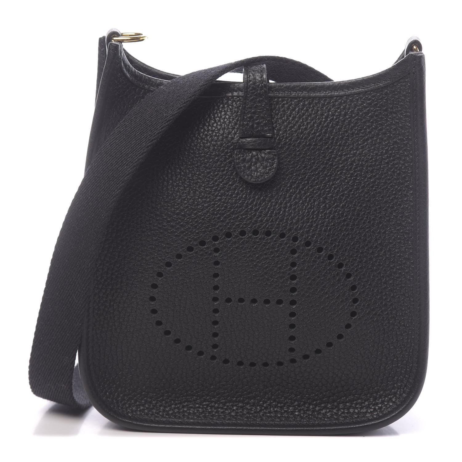 Hermes Taurillon Clemence Evelyne TPM Black 1 of 11