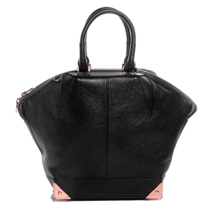 Alexander Wang Pebbled Leather Small Emile Soft Black With Rose Gold Hardware 1 of 7