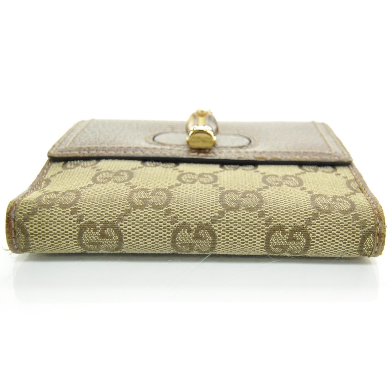 Gucci Monogram Bamboo French Wallet 4 of 8