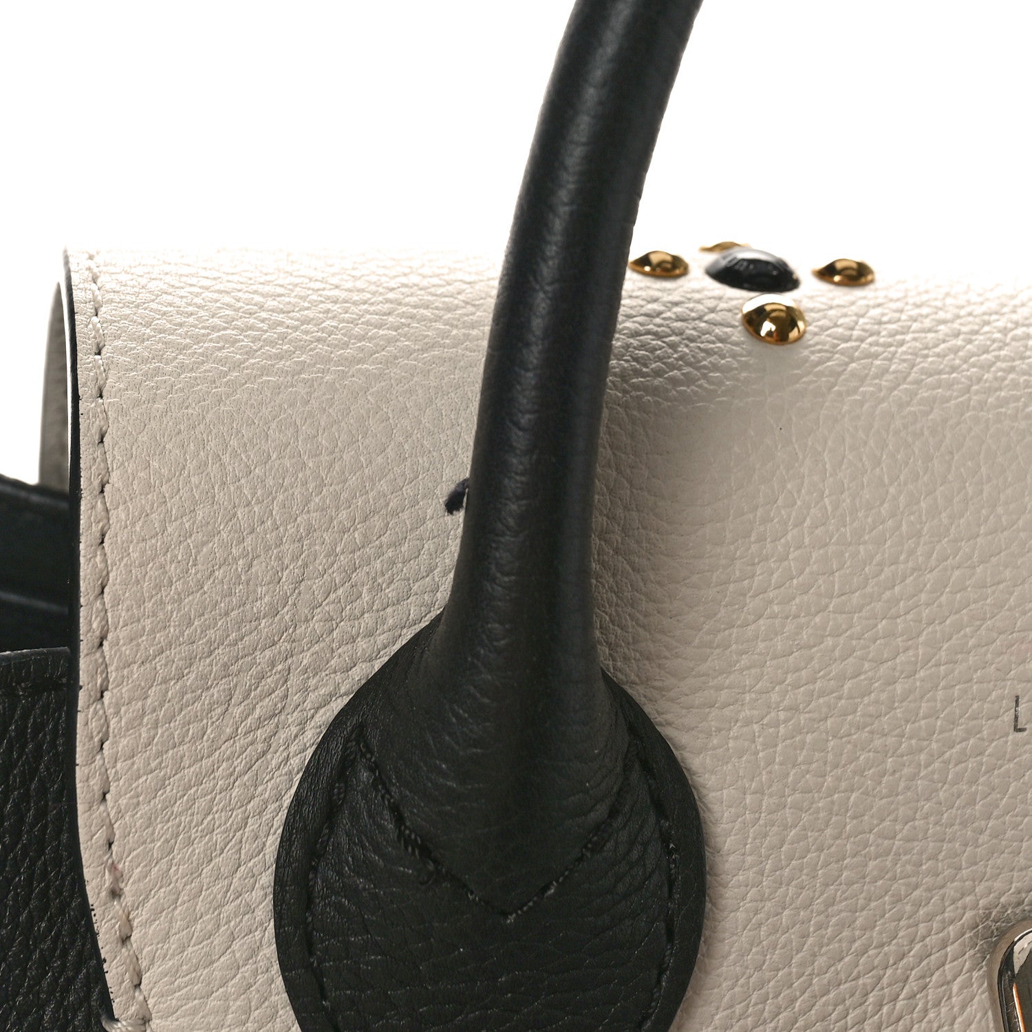 Louis Vuitton Calfskin Mechanical Flowers Lockme Backpack Black White 14 of 17