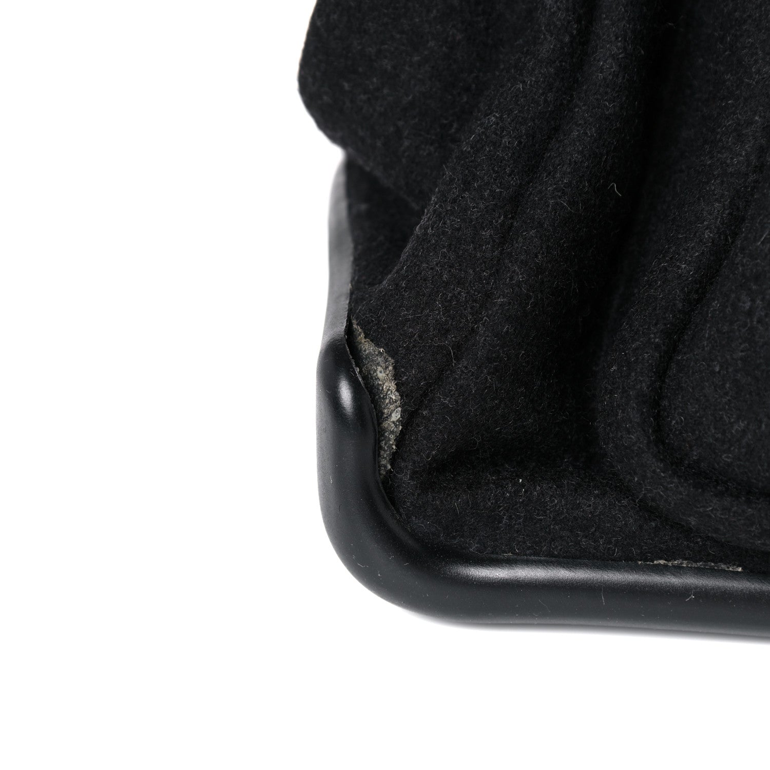 Prada Wool Messenger Satchel Black 10 of 11