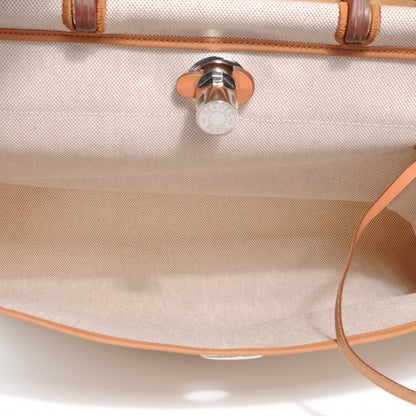 Hermes Toile Herbag Zip MM Natural 5 of 10