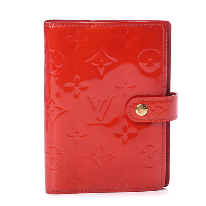 Louis Vuitton Vernis Small Ring Agenda Cover Red 1 of 5