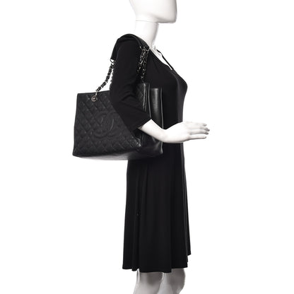 Chanel Caviar Quilted Grand Shopping Tote GST Black 2 of 11