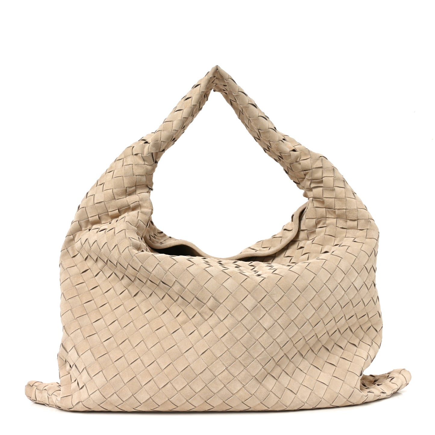 Suede Intrecciato Large Hop Ecru