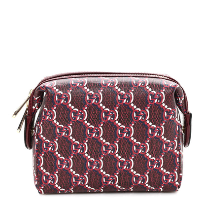 Gucci GG Supreme Shadow Toiletry Pouch Rosso Ancora Red 1 of 7