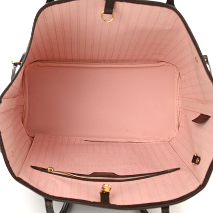 Louis Vuitton Damier Ebene Neo Neverfull MM Rose Ballerine 5 of 9