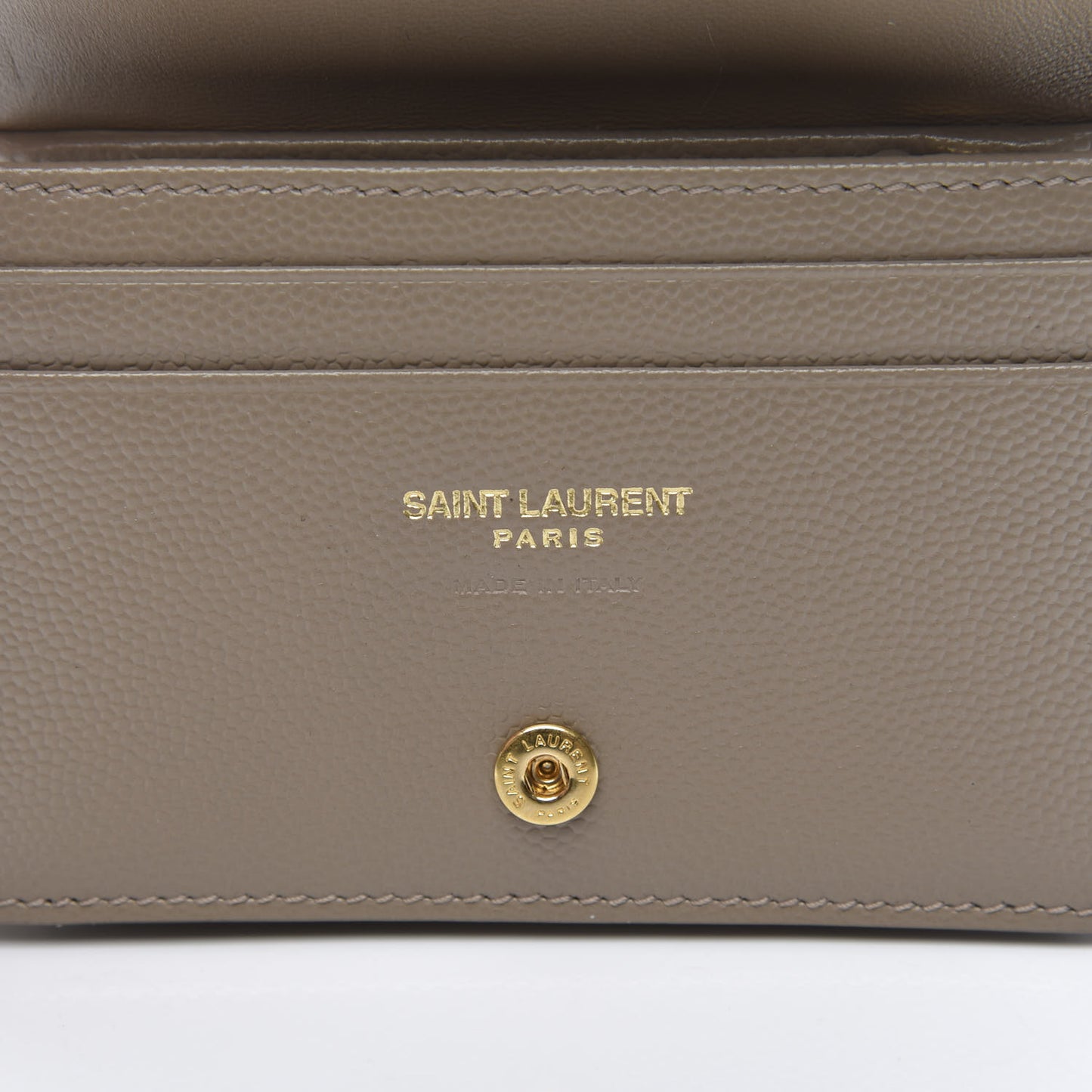 Grain De Poudre Matelasse Chevron Cassandre Card Case Fog