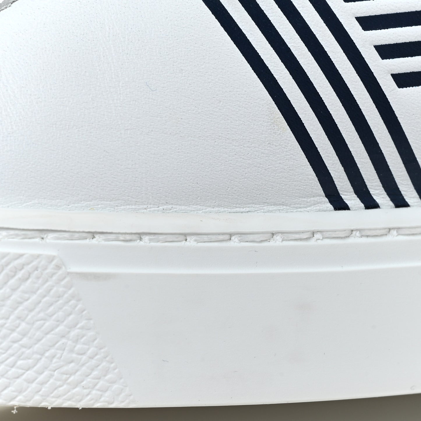 Calfskin Mens Advantage Sneakers 43.5 White Black