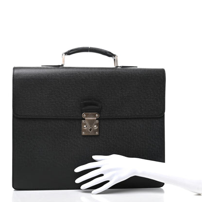 Louis Vuitton Taiga Robusto 2 Compartment Briefcase Black 2 of 6