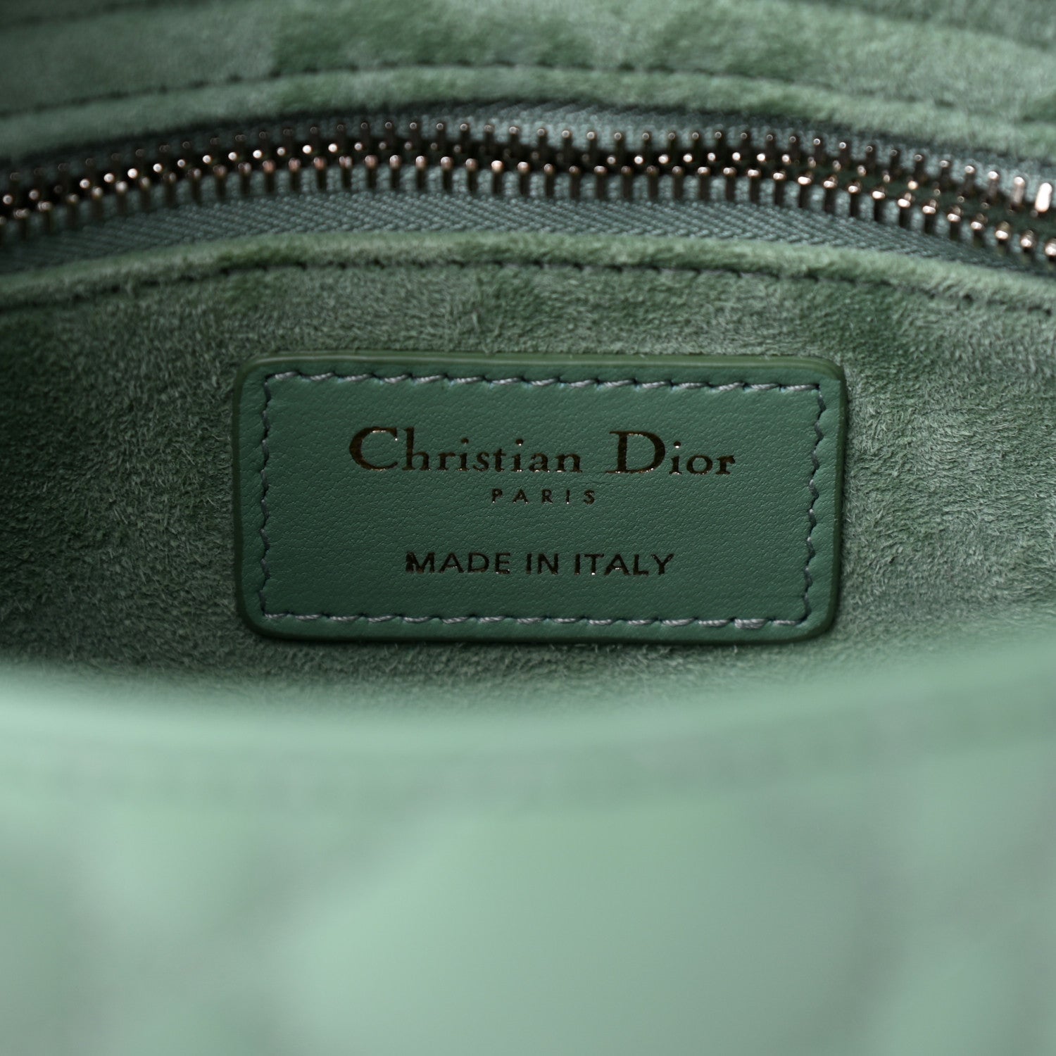 Christian Dior Lambskin Cannage Small My ABCDior Lady Dior Green 5 of 6