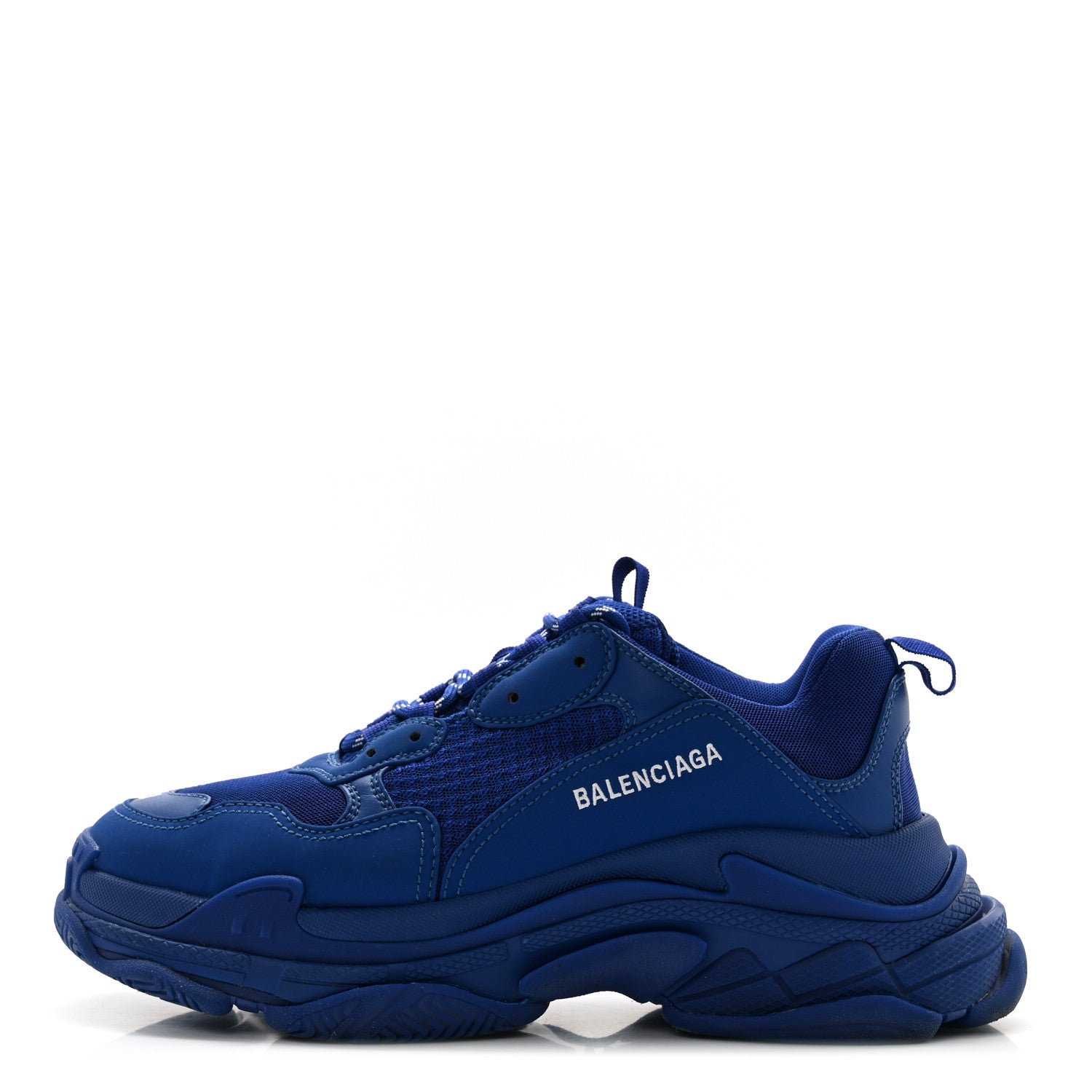 Balenciaga Fabric Mesh Mens Triple S Sneakers 43 Deep Blue 1570061