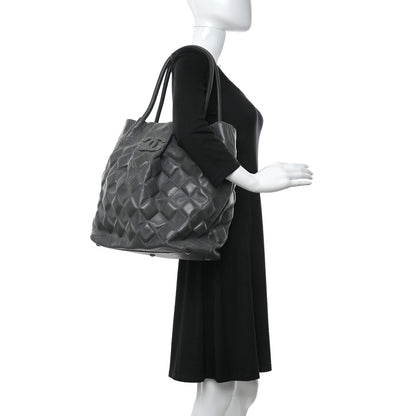 Chanel Calfskin Sloane Square Tote Grey 2 of 12