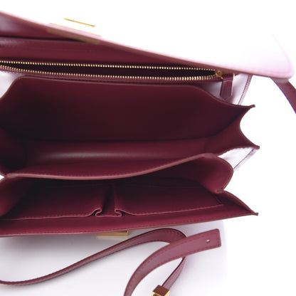 Celine Box Calfskin Medium Classic Box Flap Bag Raspberry 5 of 11