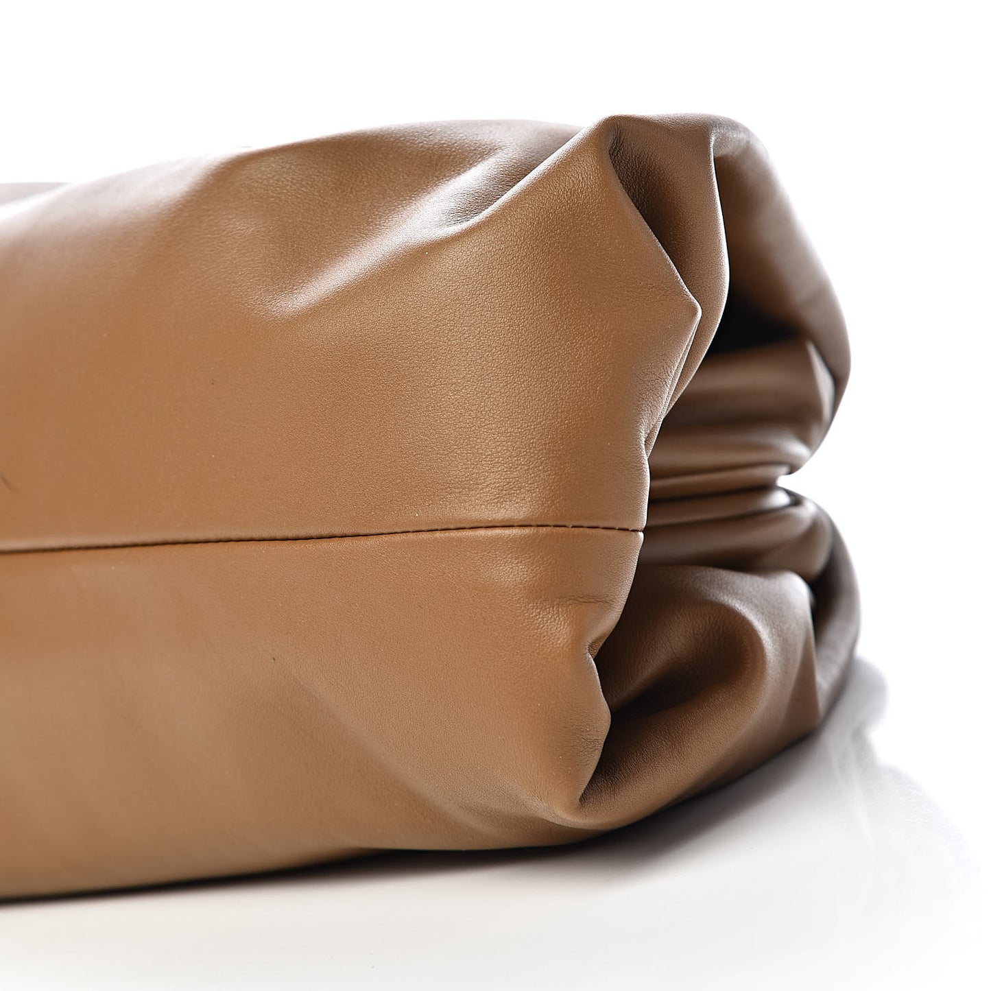 Smooth Butter Calf The Pouch Oversized Clutch Cammello