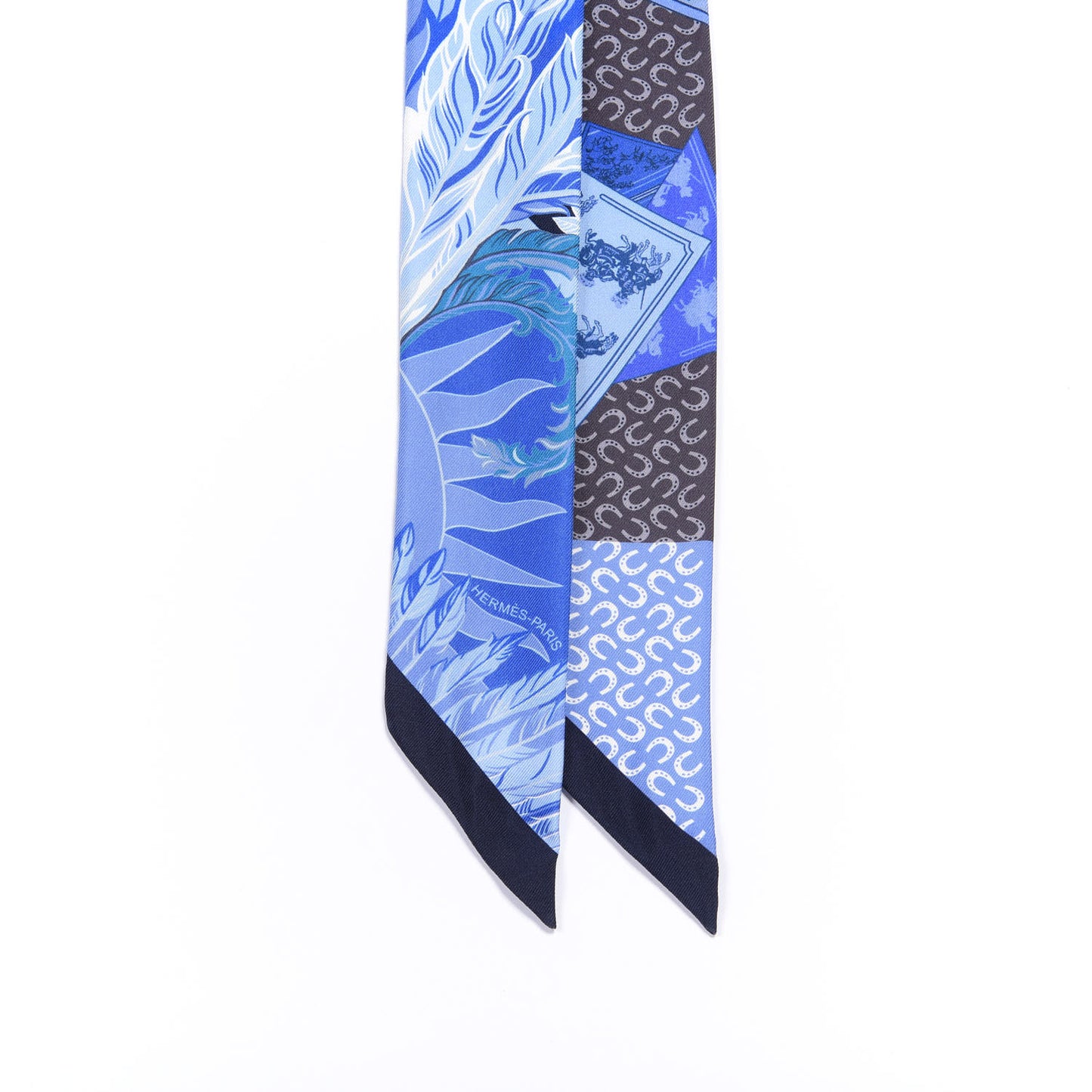 Silk Cheval Phoenix Twilly Marine Ciel Cobalt