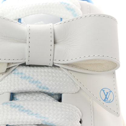 Louis Vuitton Calfskin Time Out Bow Sneakers 37.5 Blue 11 of 11